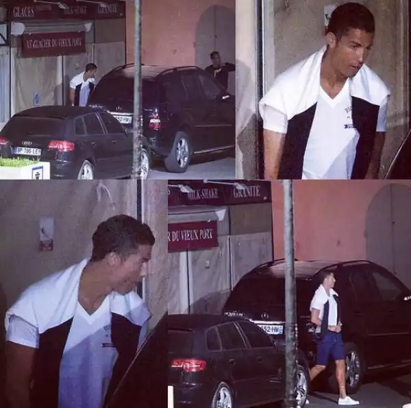 C. Ronaldo Caught Urinating In The Streets of St. Tropez, Gets Warned [See Photos]